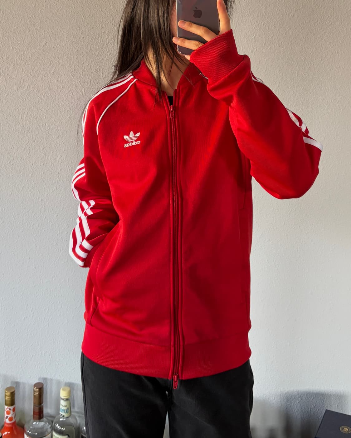 [M]아디다스 트레포일 SST 레드 트랙탑 져지 상품이미지2