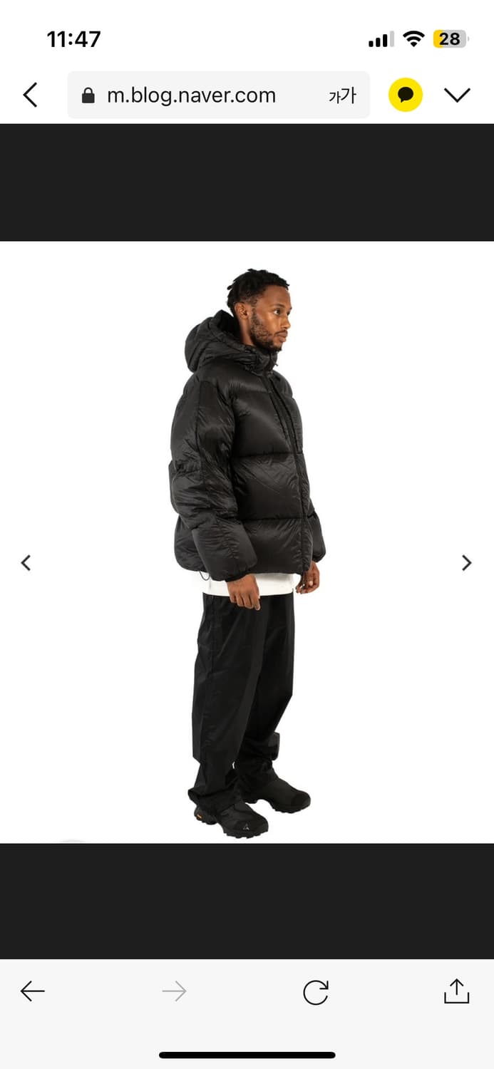 Roa 로아 헤비 다운 자켓 패딩 아스팔트 L사이즈 상품이미지3