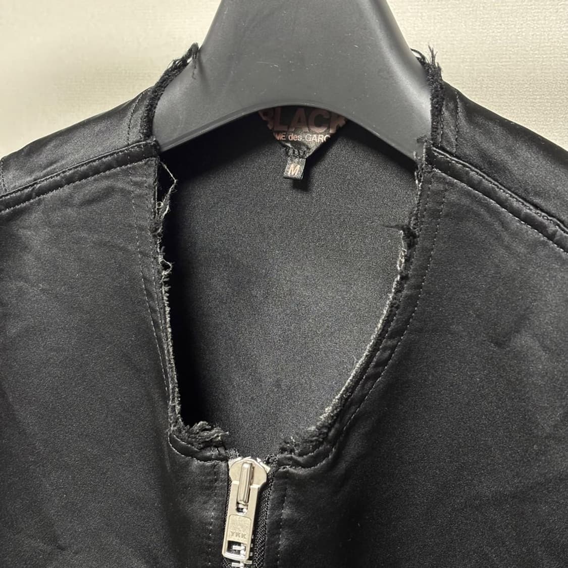 M) 꼼데가르송 블랙 축융 MA-1 자켓 상품이미지2