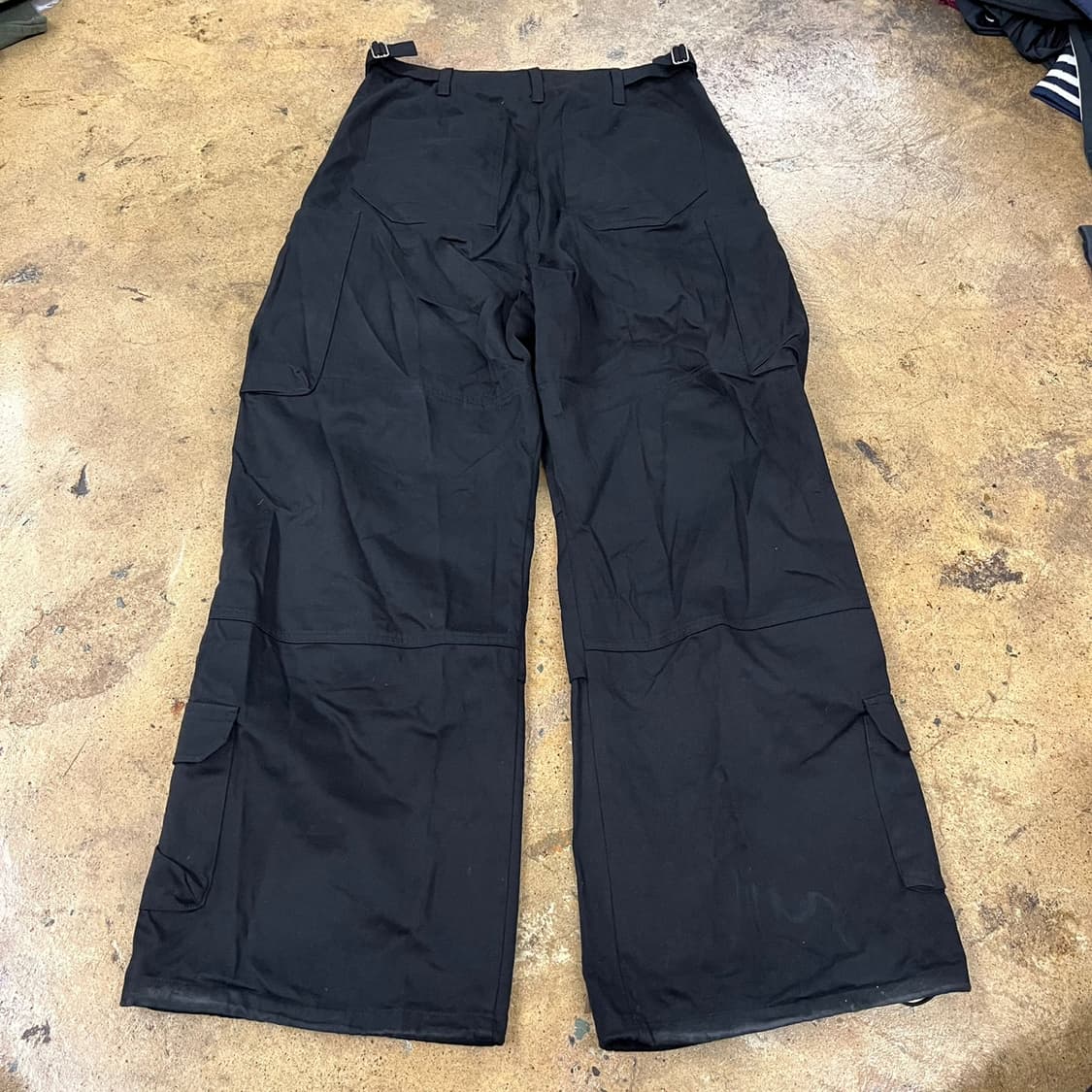 [ 정품/3 ] 해칭룸 지퍼 카고 워크 팬츠 블랙 b14 상품이미지3