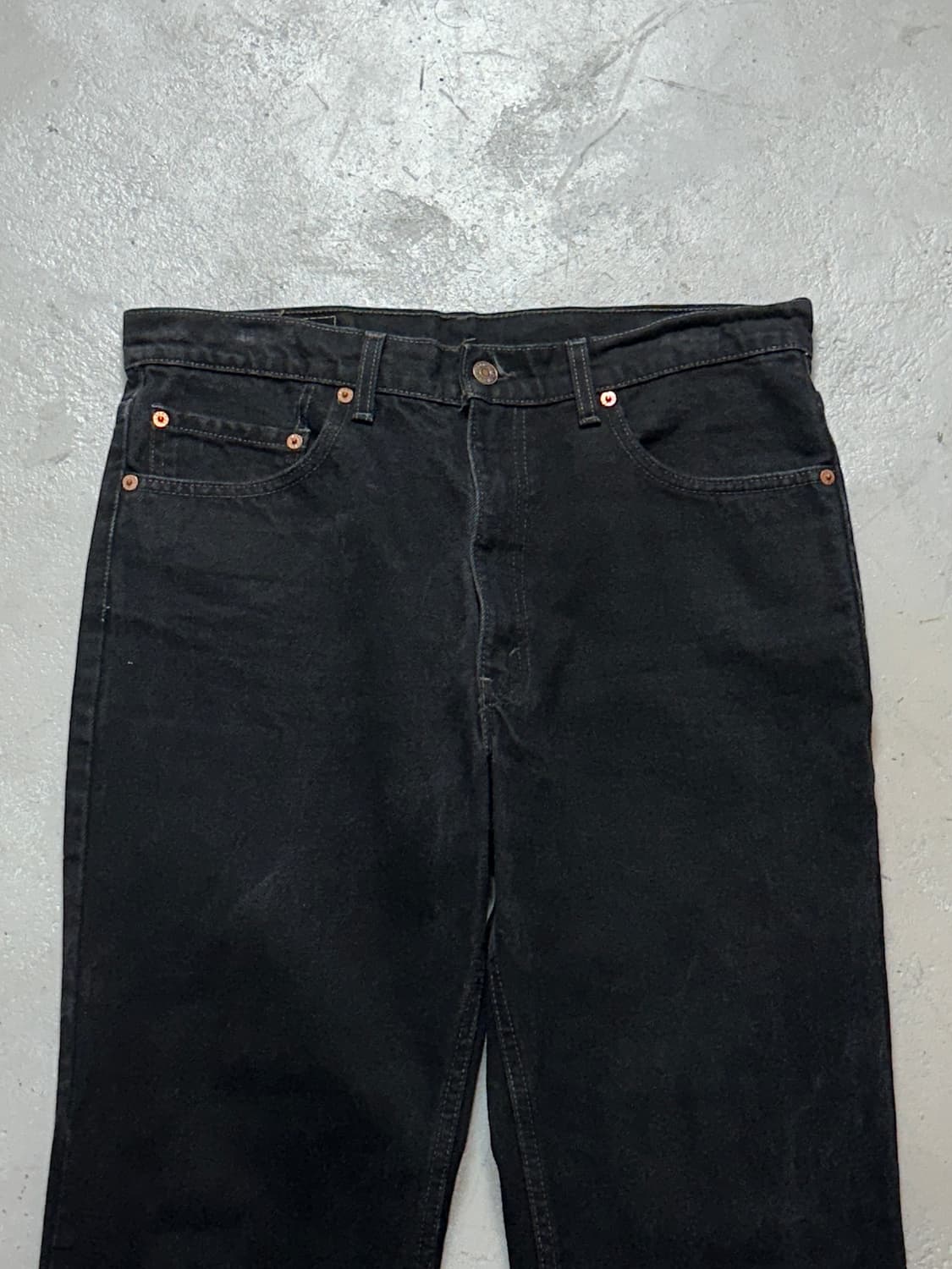 90's 리바이스 517 블랙 부츠컷 플레어진 상품이미지5