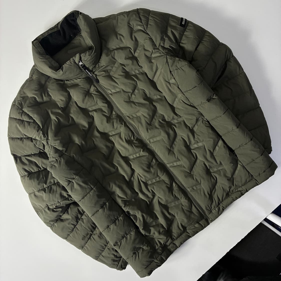 Montbell  몽벨 튜브 카키 누빔 패딩 자켓   상품이미지3