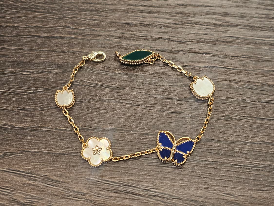 반클리프 스프링가든 나비+꽃 콤비팔찌  상품이미지1