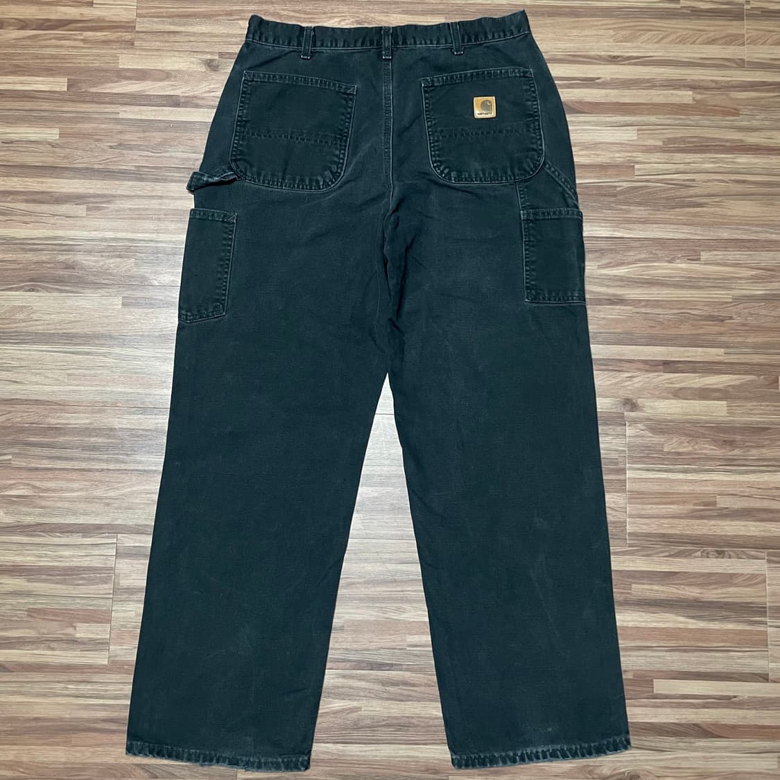 빈티지 칼하트 블랙 싱글니 카펜터 캔버스 워크팬츠 34 상품이미지2