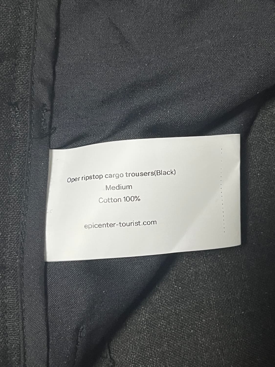 Epicenter tourist 카고팬츠 블랙 m 상품이미지3