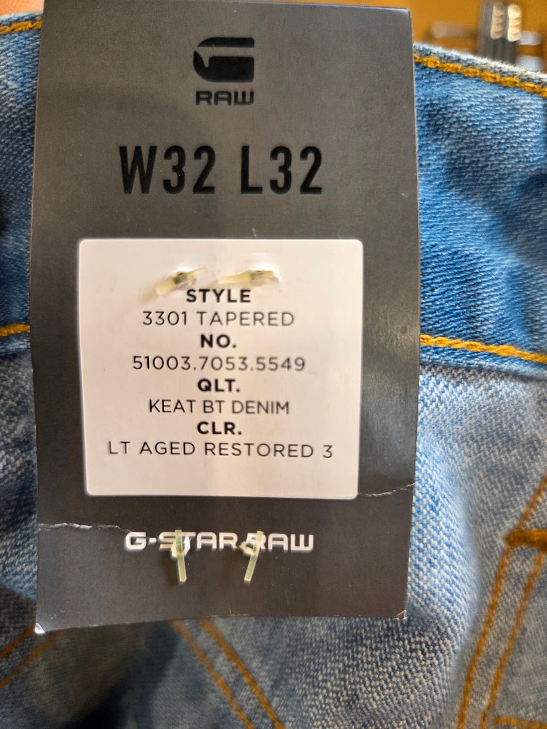 G-Star 디스트로이드 데님 청바지(W32/L32)남여공용 상품이미지6