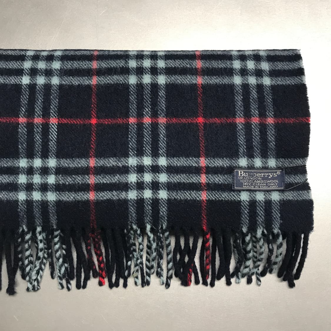 버버리 정품 램스울 머플러 네이비 상품이미지3