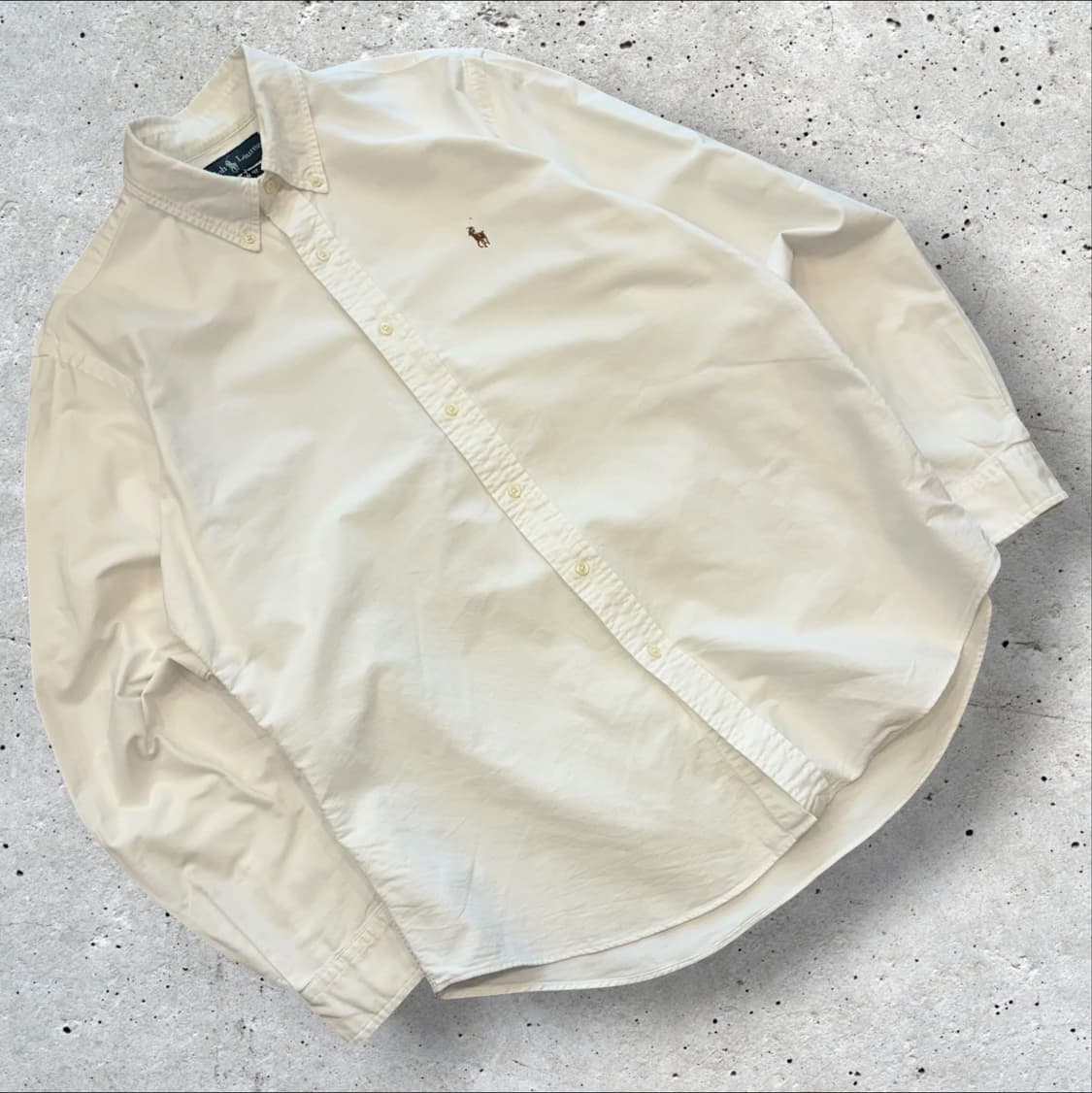 [L] 폴로 랄프로렌 커스텀핏 옥스포드 셔츠 화이트 D812 상품이미지1