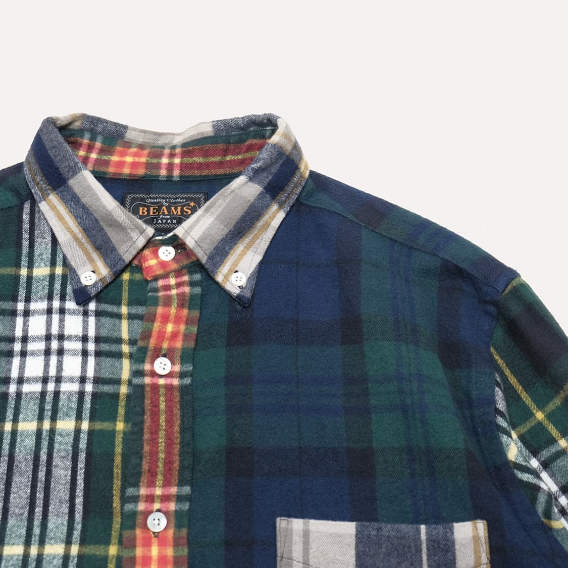 plaid flannel panel bd shirt 상품이미지2