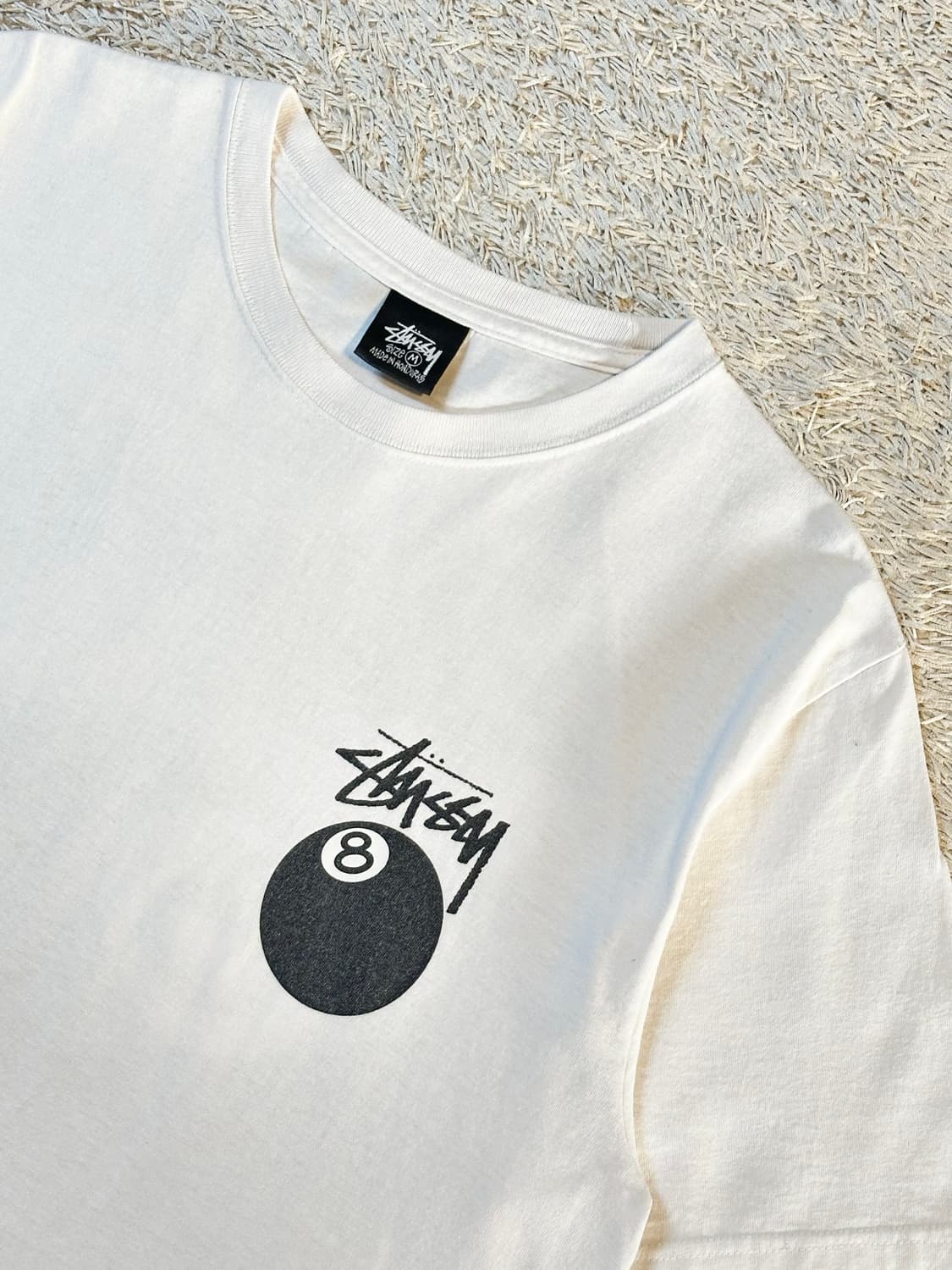 스투시 STUSSY 8볼 반팔 티셔츠 화이트 상품이미지3