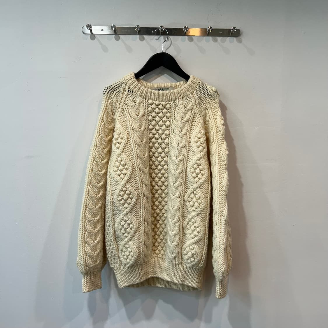 아이보리 케이블 울 니트 상품이미지1