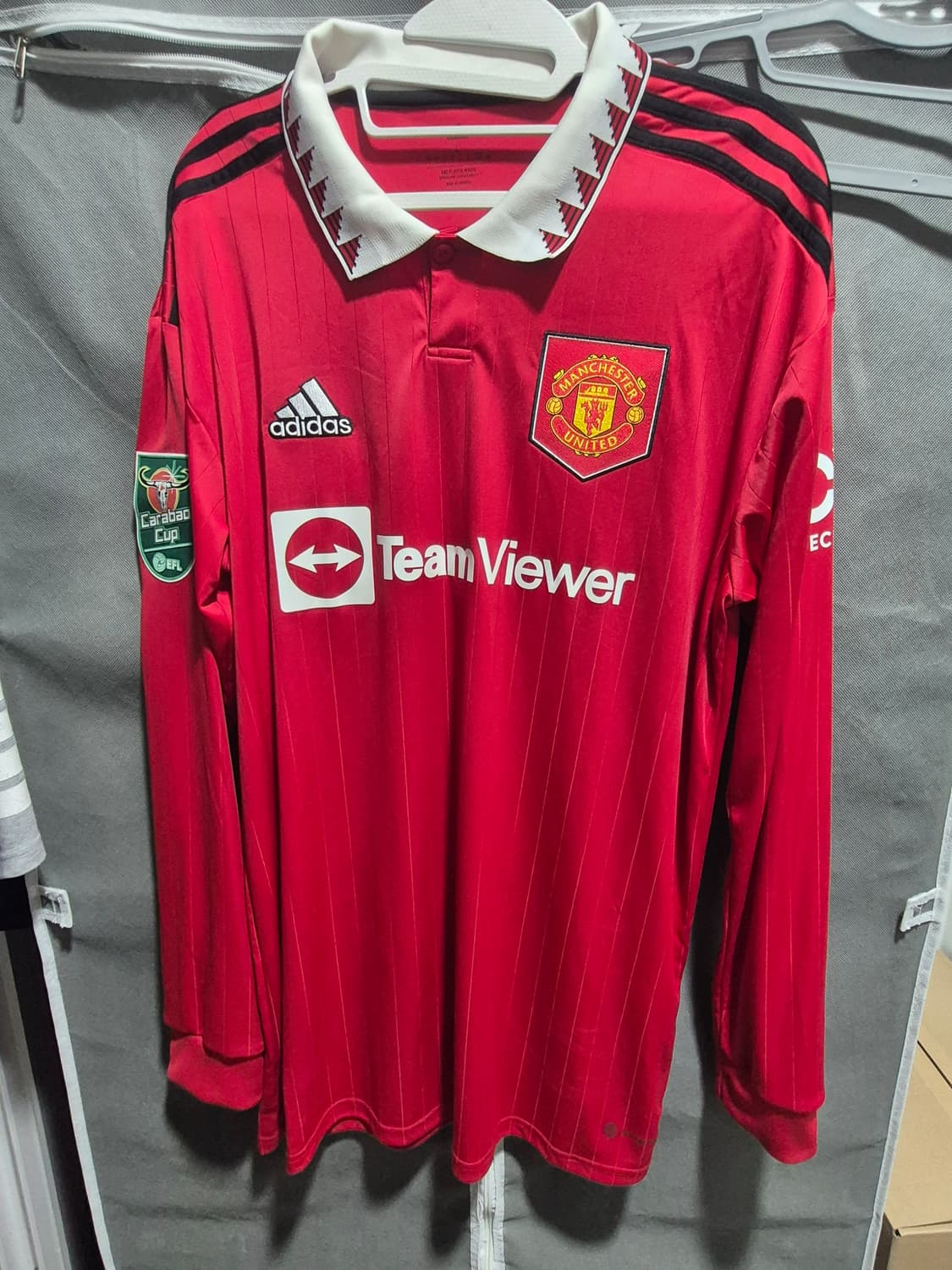 22-23 맨유 홈 긴팔 [해외L] 상품이미지1