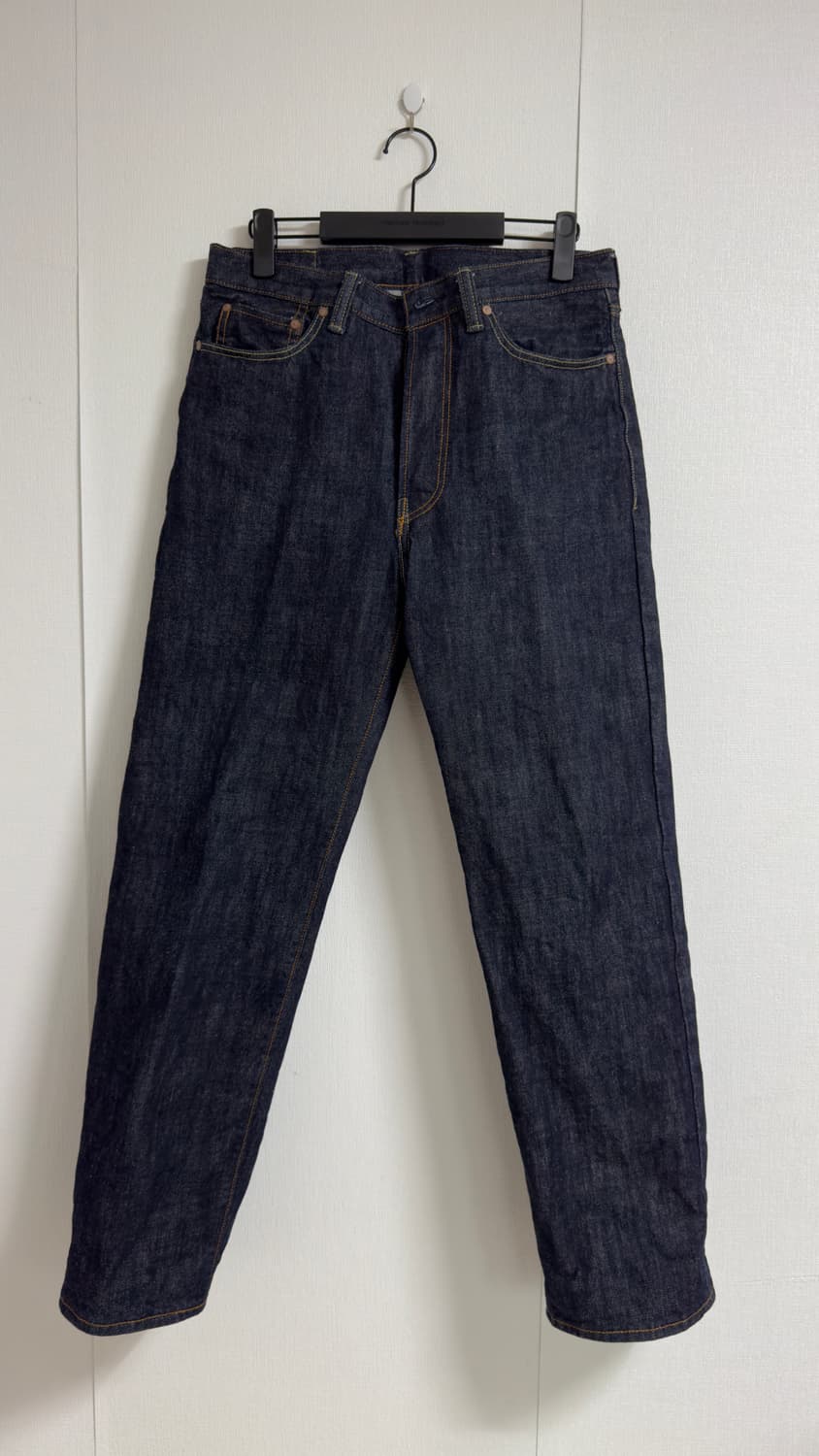 아웃스탠딩 40S SELVEDGE STRAIGHT PANTS 인디고 상품이미지3