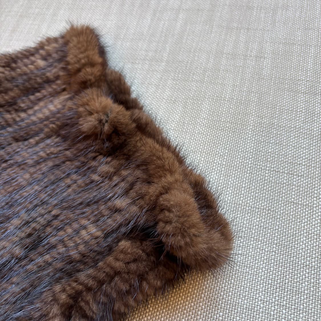 프랑코페라로 천연 밍크 워머 목도리 브라운 상품이미지5