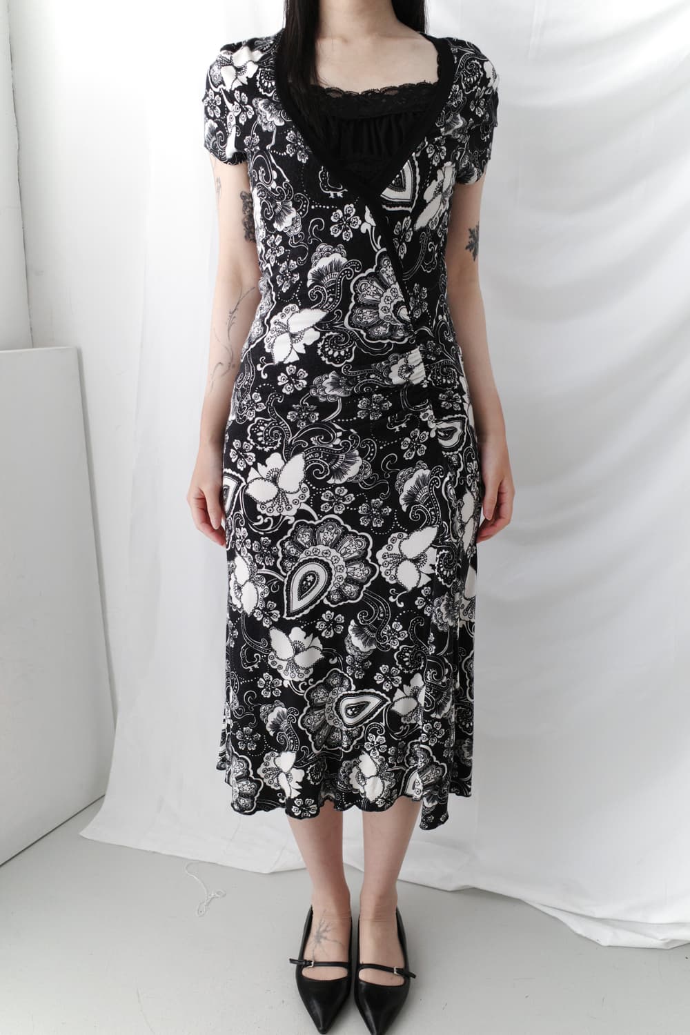 flower frill one-piece 상품이미지5