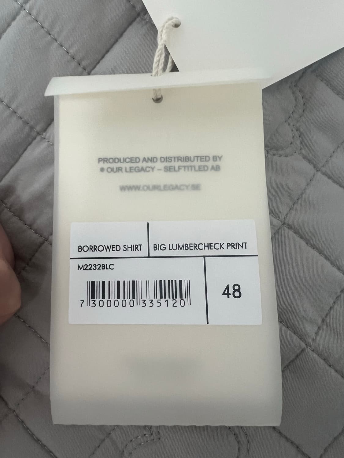 아워레가시 버로우드 럼버체크 48 상품이미지5