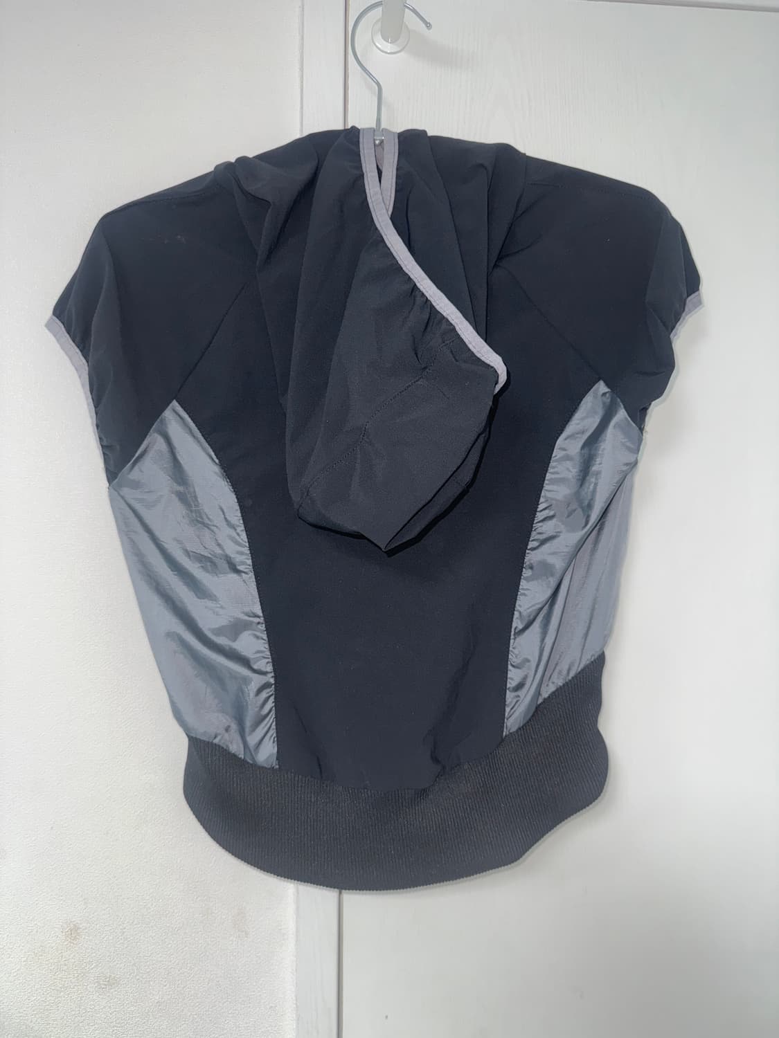 Ojos 2-way hoodie bolero black 상품이미지3
