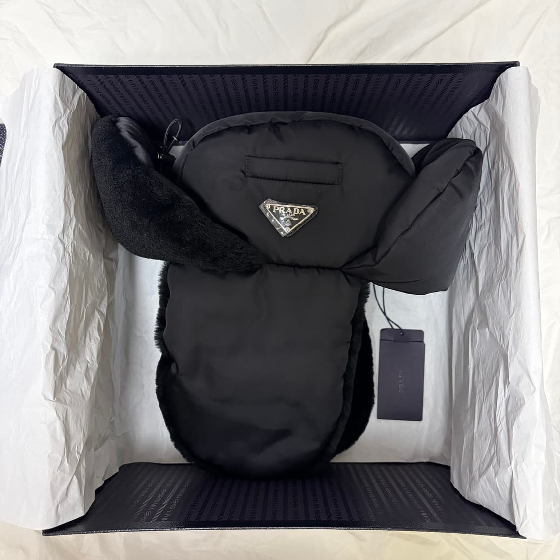 프라다 개버딘 시어링 트루퍼햇 모자 L 상품이미지4