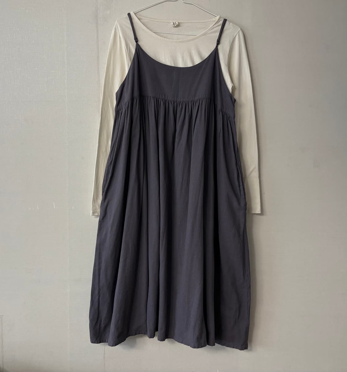 끈원피스+이너티셔츠 상품이미지1