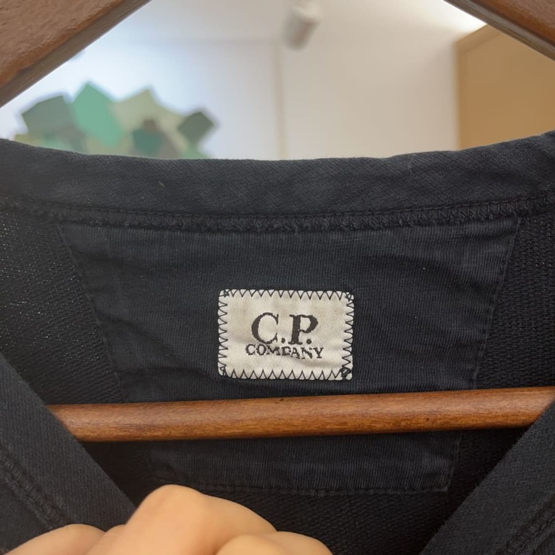 씨피컴퍼니 빈티지 모던 시크 미니로고 롱슬리브 맨투맨 L C09579 상품이미지5