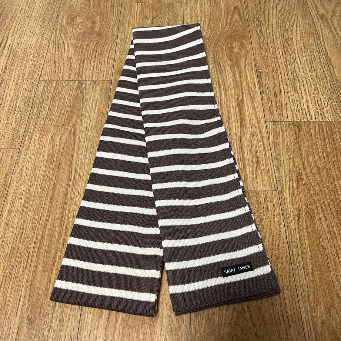 세인트제임스 스트라이프 머플러 브라운 듀가이 두가이 목도리 상품이미지2