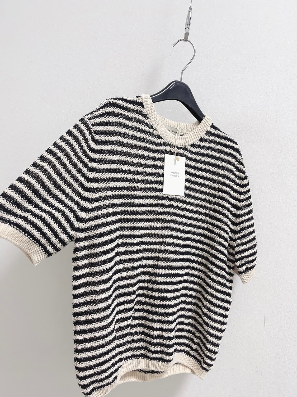 파사드패턴 스트라이프 페이퍼 니트 상품이미지5