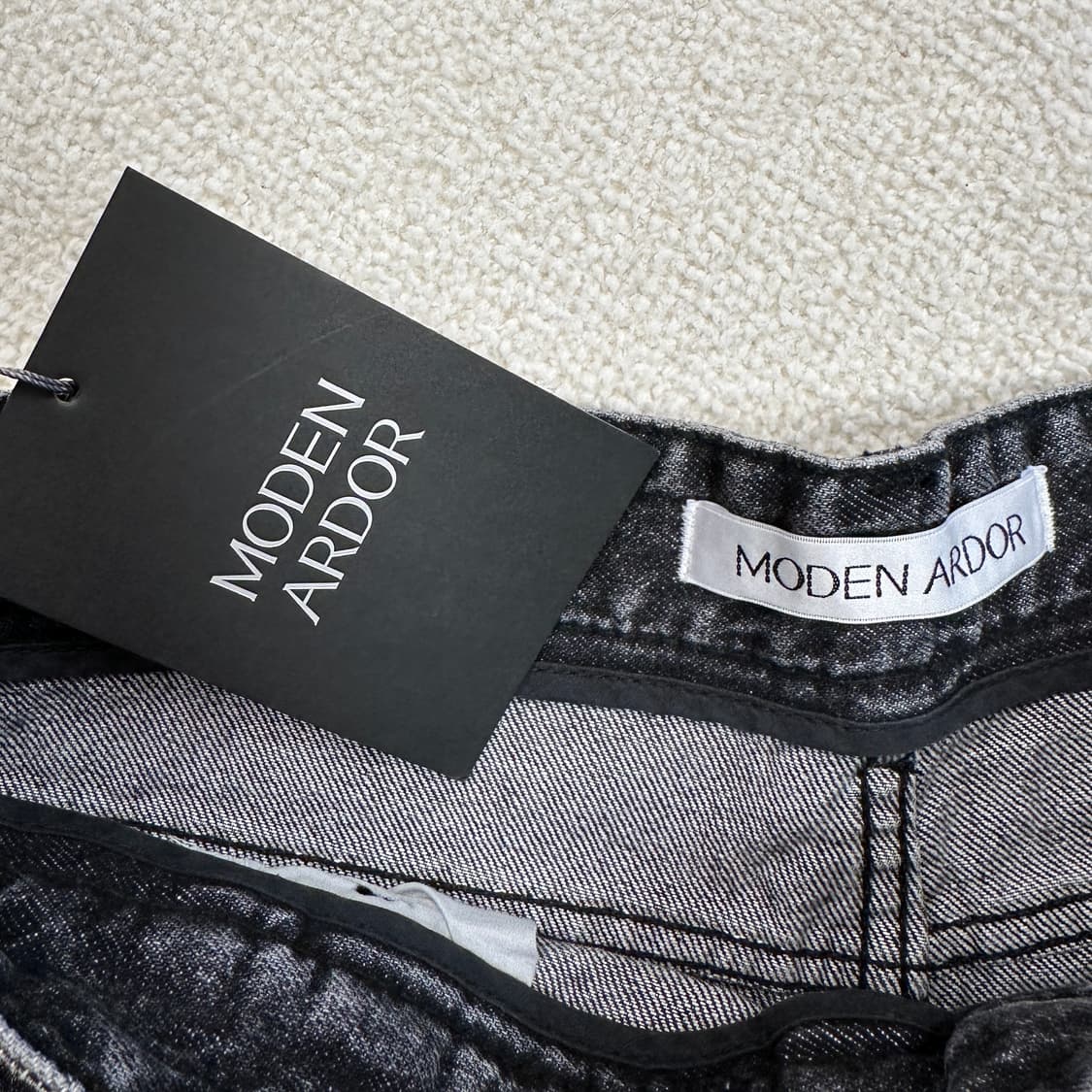 모덴아르더 뉴트로 투턱 와이드 데님팬츠 상품이미지7