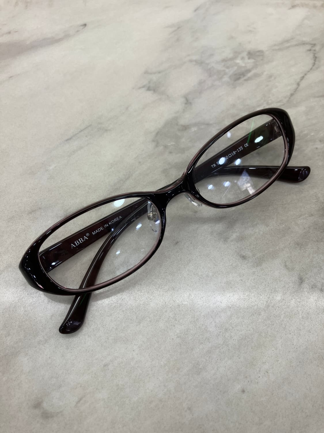 B70 AB2TR 딥브라운 오벌 슬림 뿔테 안경564 상품이미지1