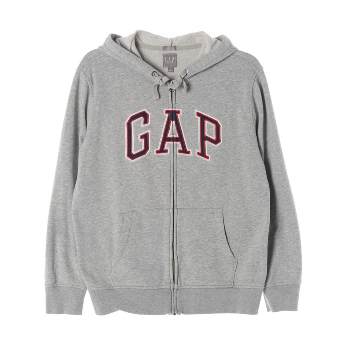 GAP 클래식 아치 로고 그레이 후드 집업 S 상품이미지1