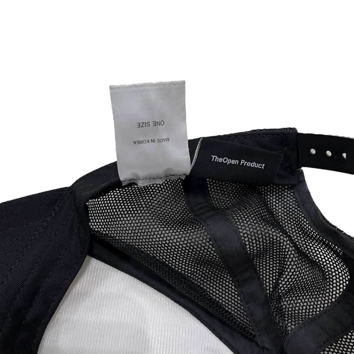 더오픈프로덕트 그래피티 트러커 메쉬캡 모자 블랙 화이트 상품이미지7