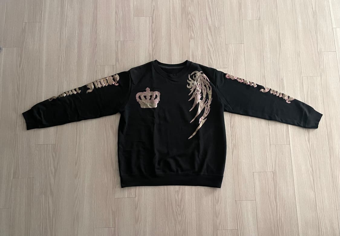 핑크 골드 프린팅 맨투맨 상품이미지1