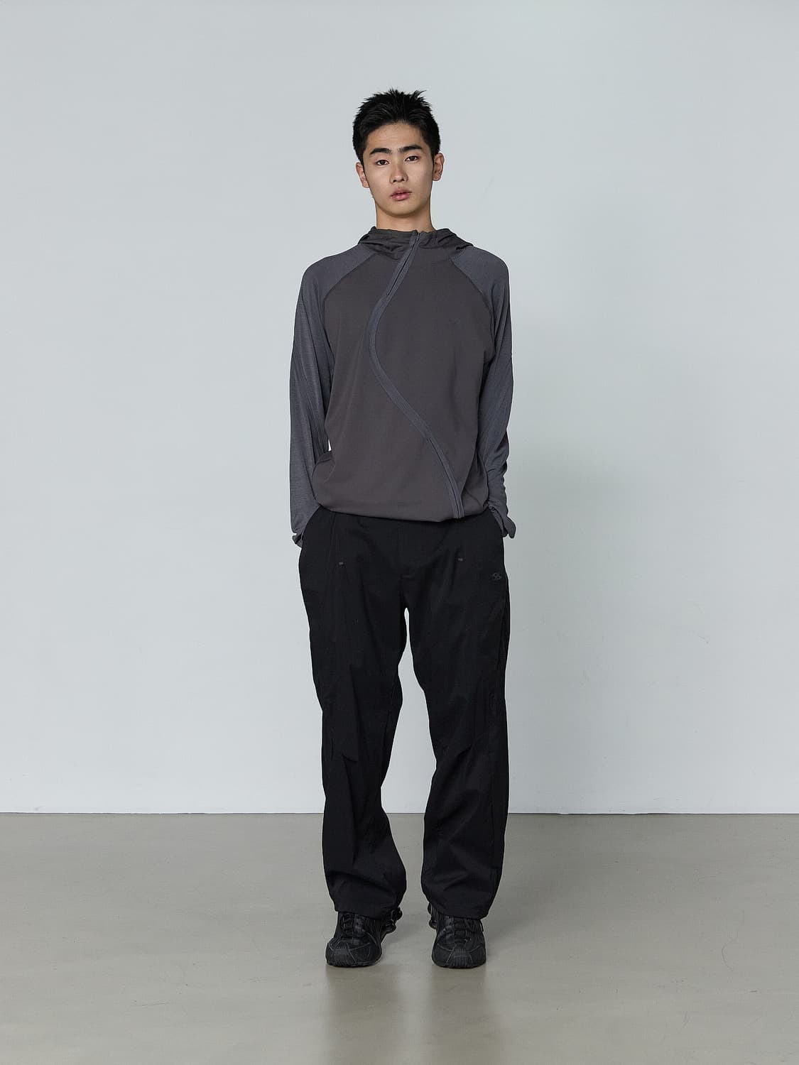 WAVE LONG SLEEVE [BLUE CHARCOAL] 상품이미지1
