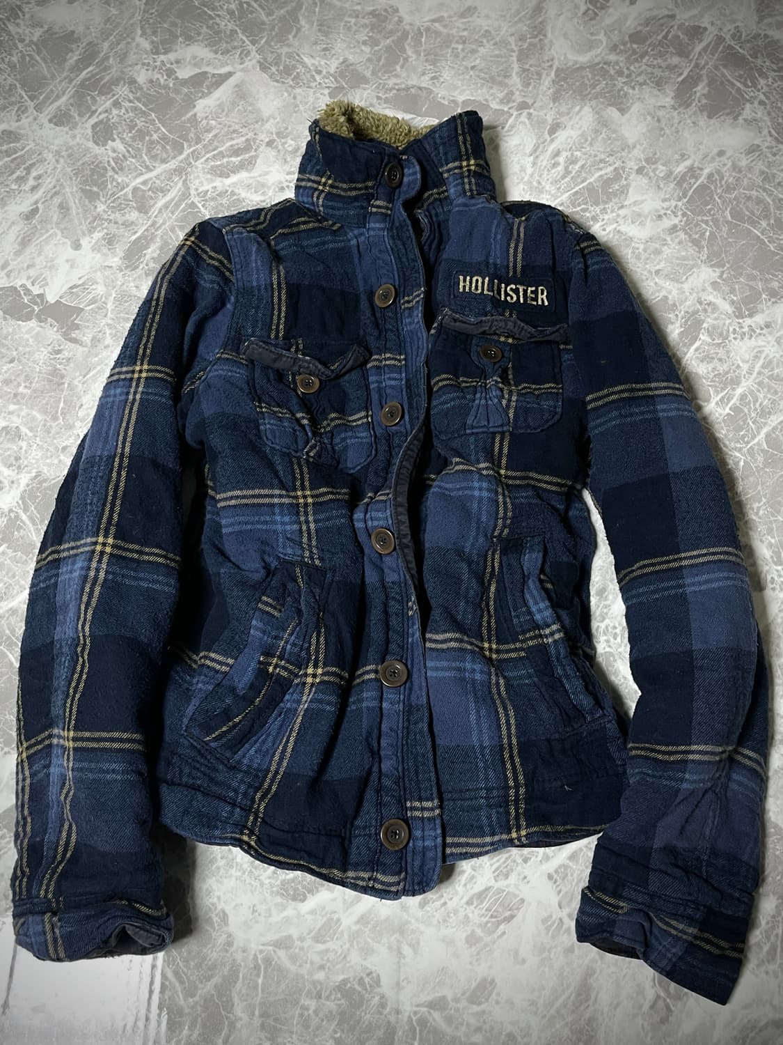 (Hollister)fur check jacket 상품이미지1