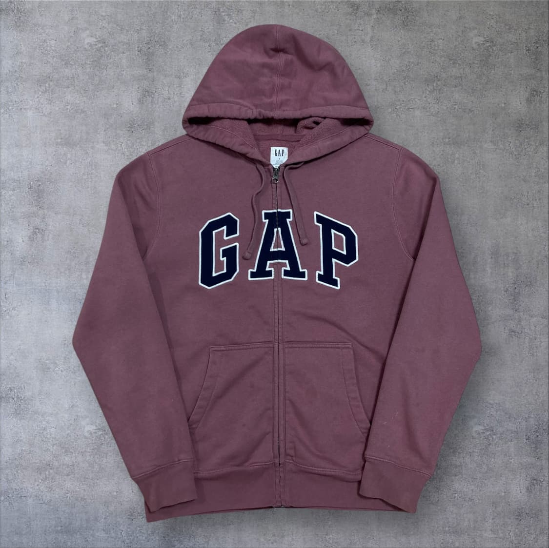 GAP 스펠아웃 빅로고 후드 집업 상품이미지1