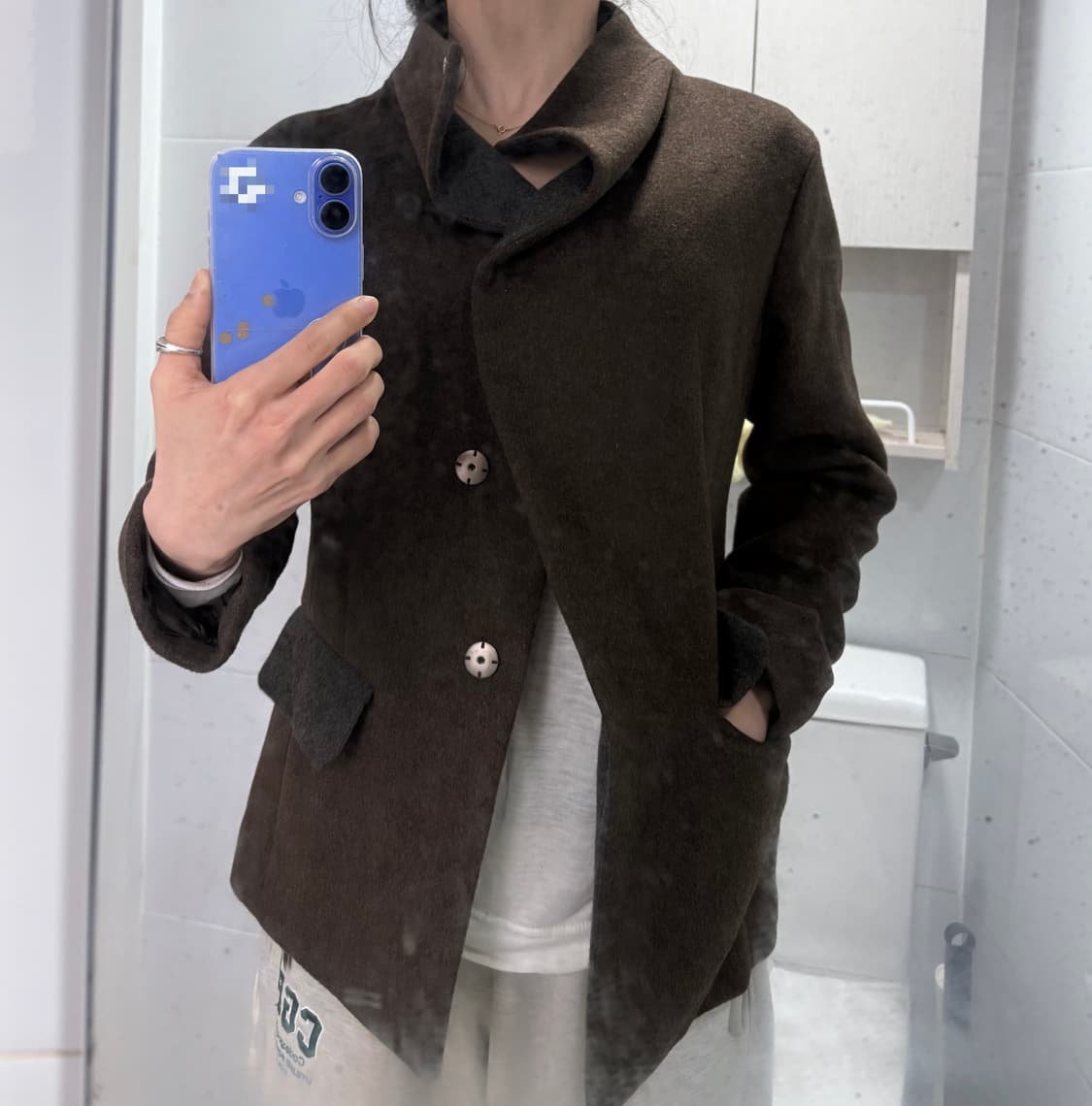 JB리파인 하이넥 자켓 새제품 (정가78만원,택잇음, 착샷o) 상품이미지5