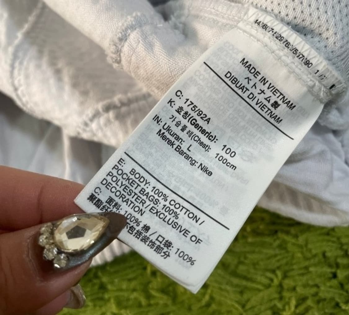 나이키 코듀로이 화이트 자켓 100/L 상품이미지4