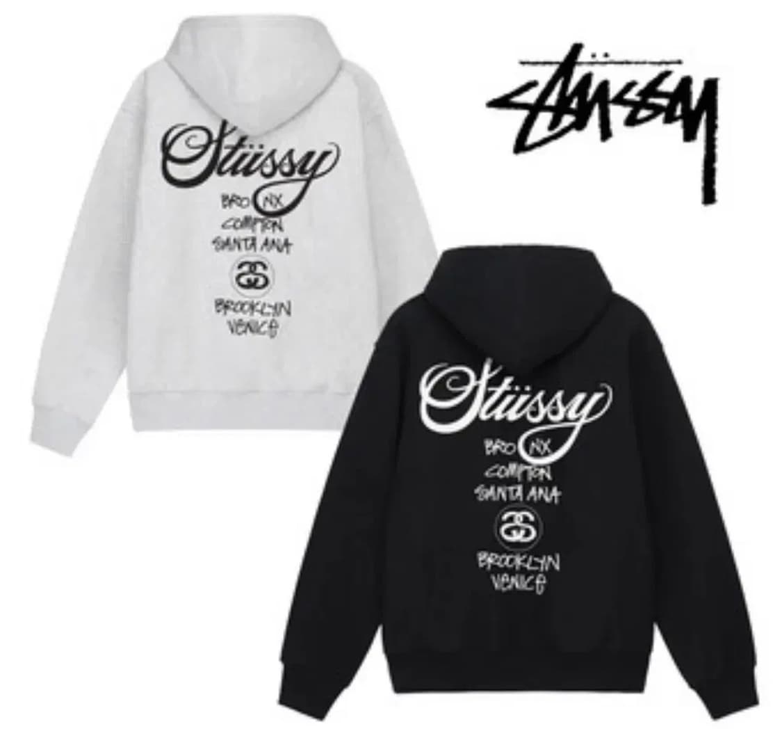 스투시 월드투어 후드집업 상품이미지1