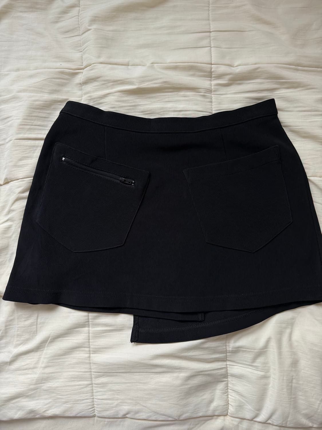 빈티지 랩 스커트 블랙 상품이미지3