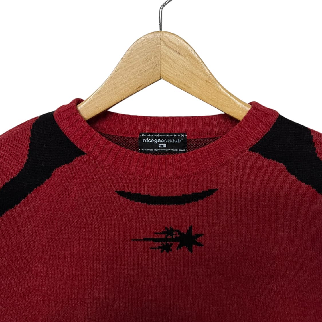 나이스고스트클럽 스타로고 라운드니트 상품이미지3