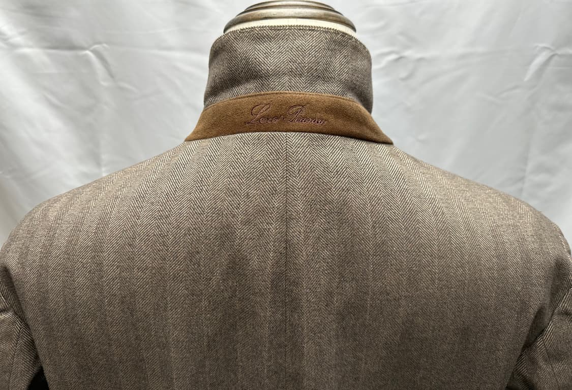 로로피아나 헤링본 싱글 브레스티드 코트 50(100~105) 판매 상품이미지5