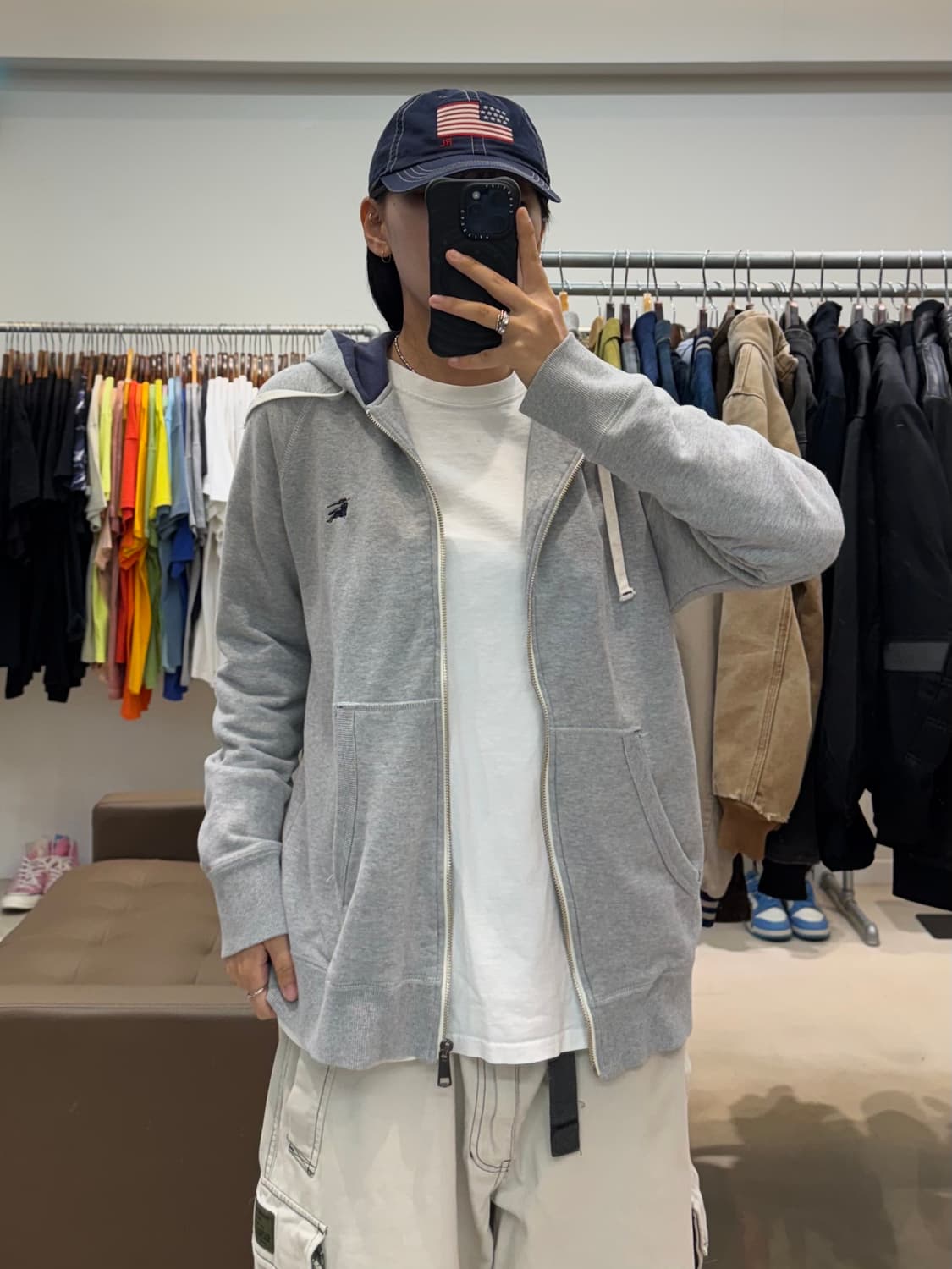 버버리 블랙라벨 후드집업 그레이 상품이미지7