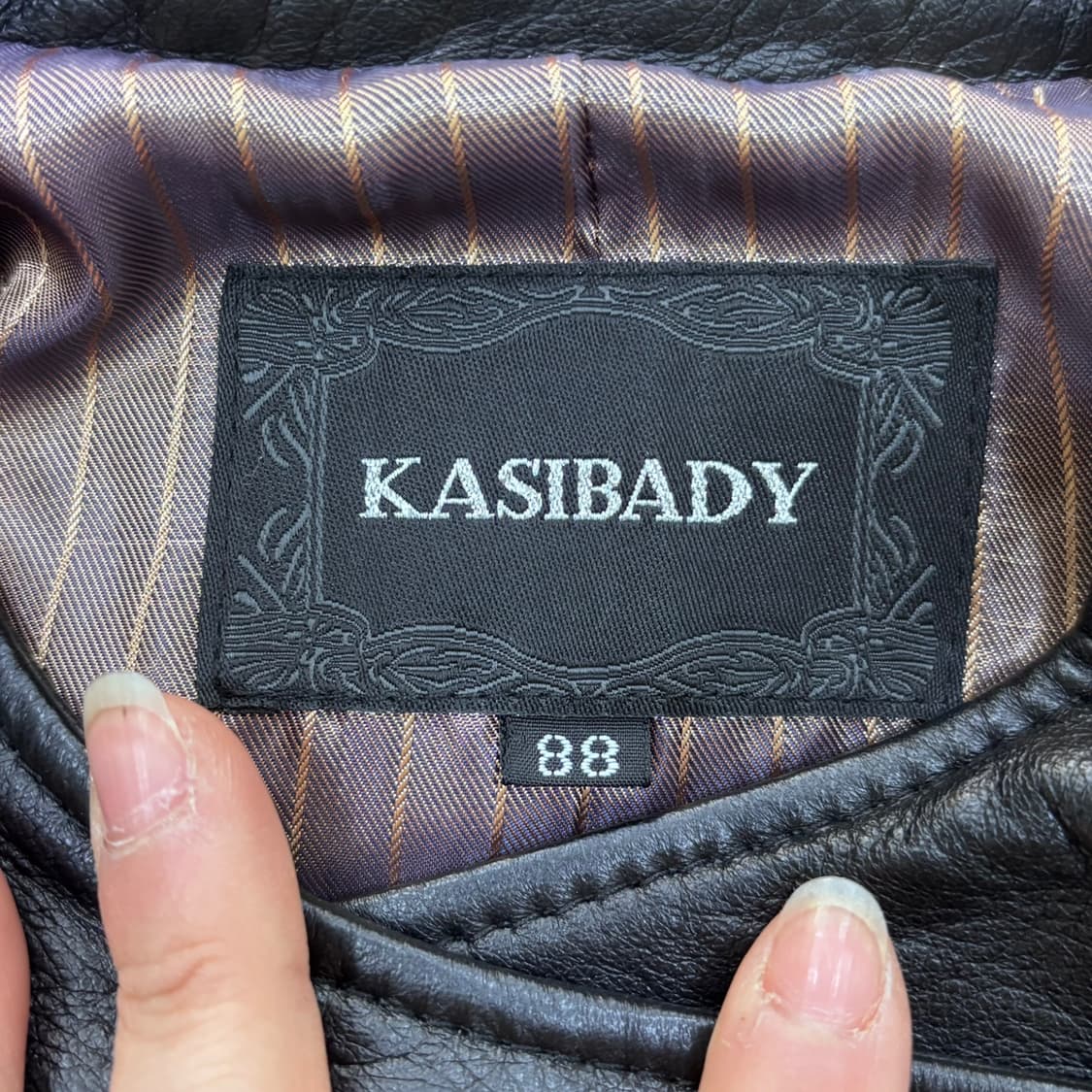 88 카시바디 양가죽 레더 자켓 0326E 상품이미지3