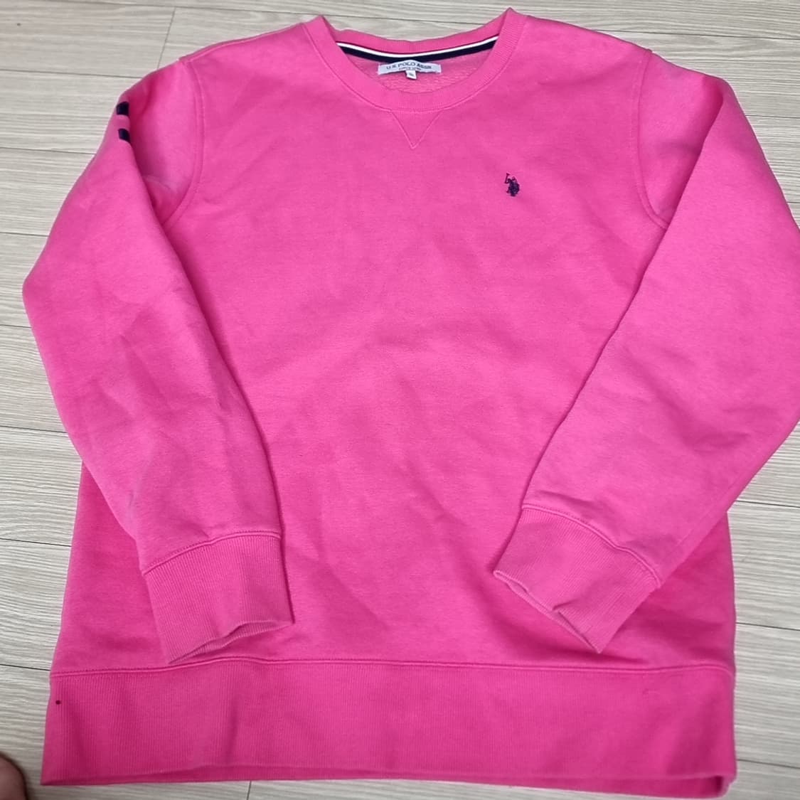 U.S.폴로 에센 핑크 맨투맨 티셔츠(100-105) 상품이미지1