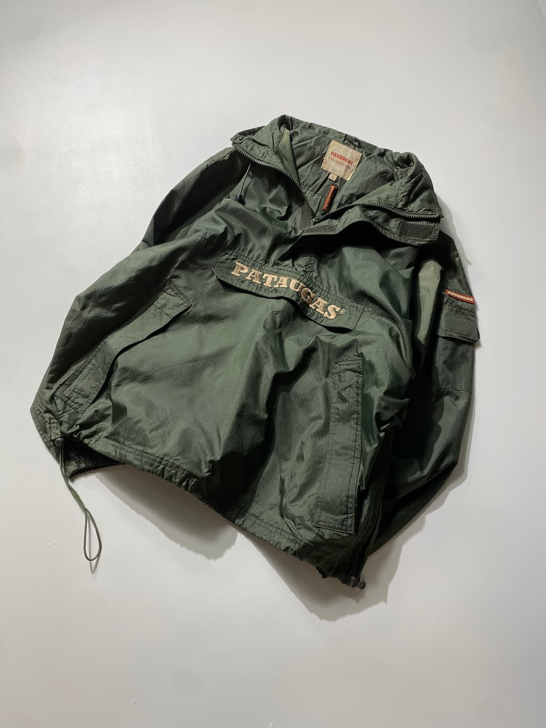 [M] 90s Pataugas 립스탑 나일론 아노락 상품이미지5