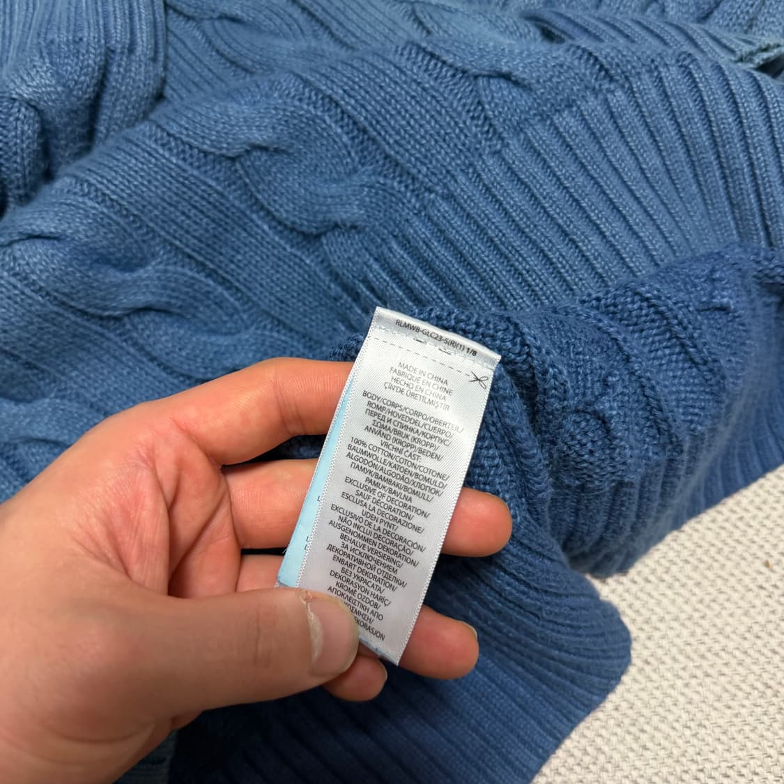 폴로 랄프로렌 라운드 케이블 니트 상품이미지3