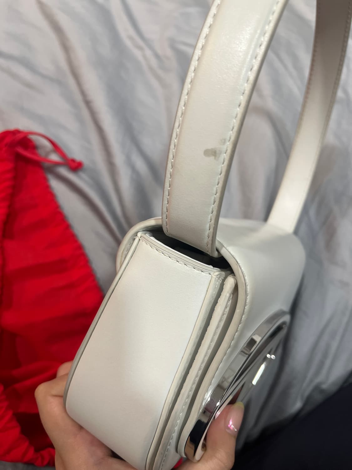 디젤 1DR 숄더백 화이트 상품이미지3