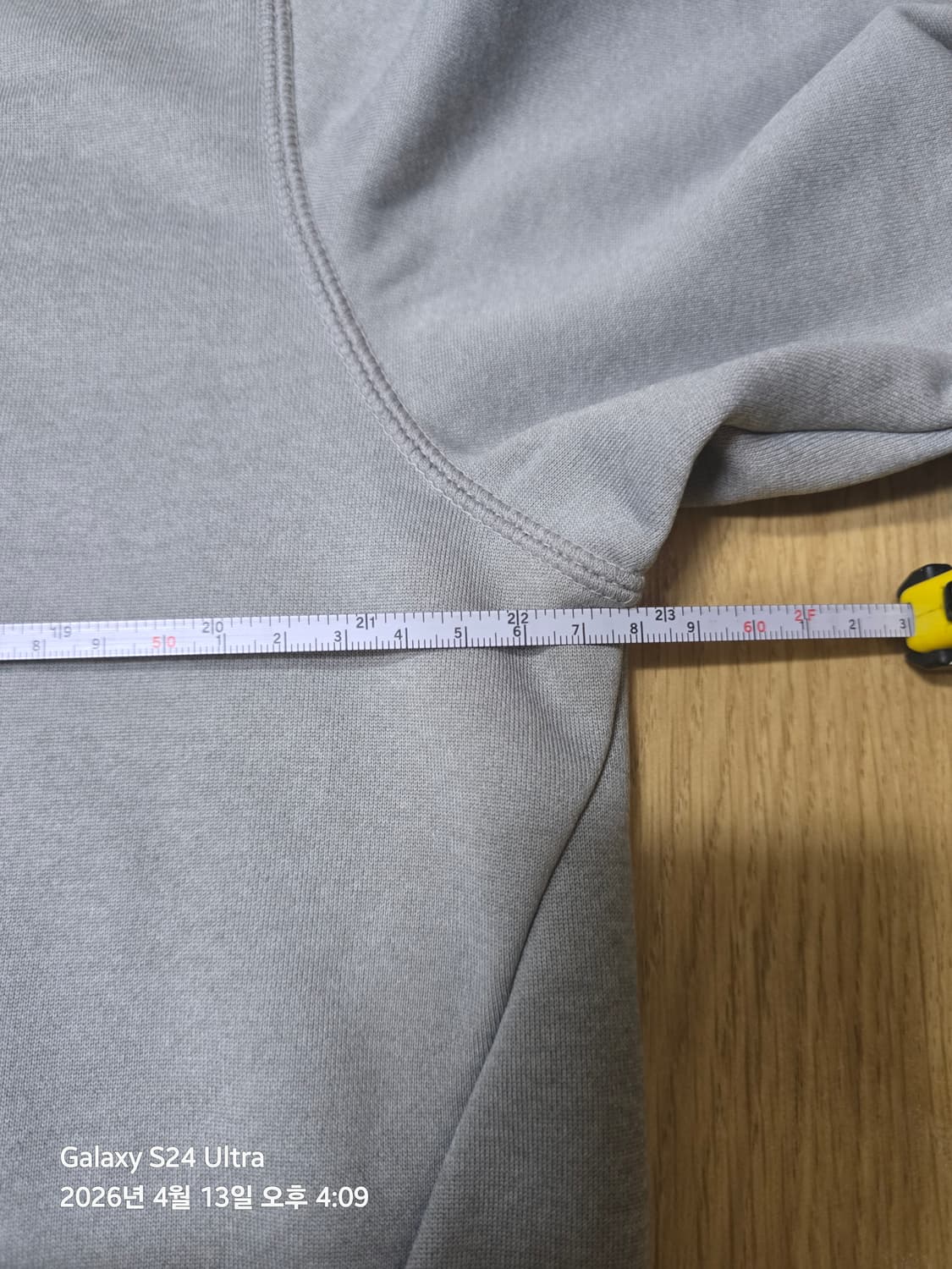 아디다스 빅로고 그레이 맨투맨 L 상품이미지3