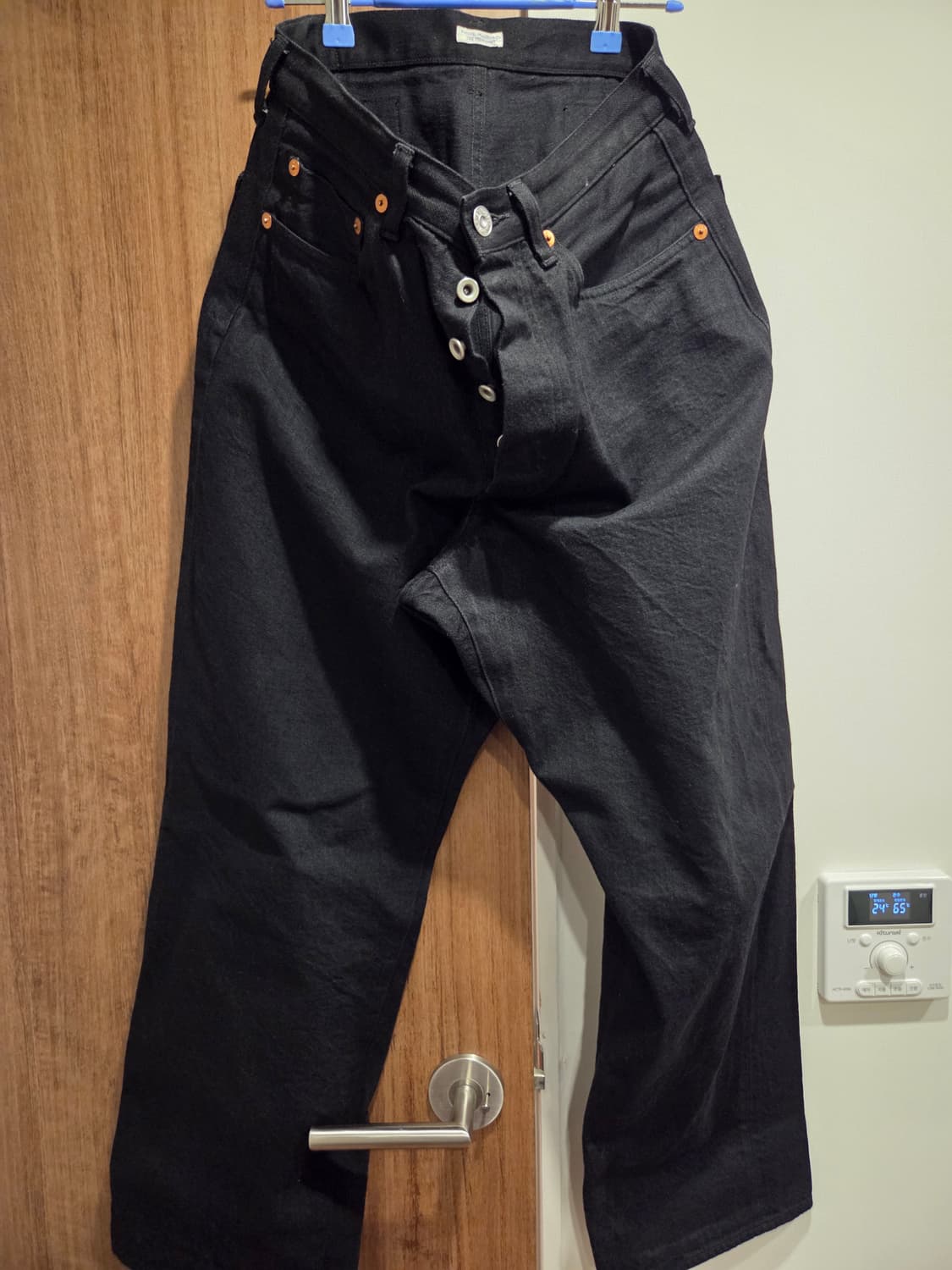 피그벨 pm-301 블랙 클래식 와이드 진 30사이즈 상품이미지1