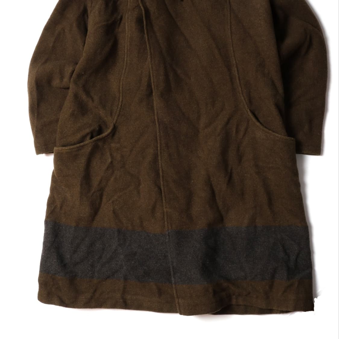 주카 Zucca Asymmetric Button Wool Coat 
 상품이미지2