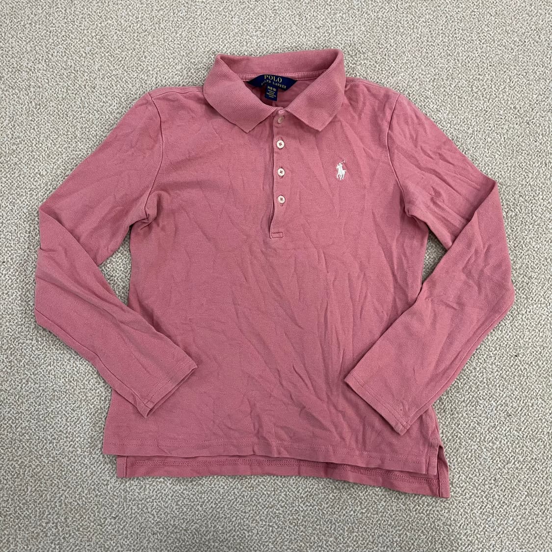 M 폴로랄프로렌 키즈 카라 긴팔 티셔츠 0210M 상품이미지1